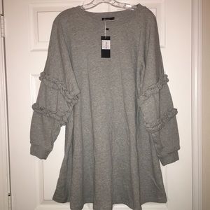 Nordstrom XL Ruffled Sleeve Sweater Shirt NWT